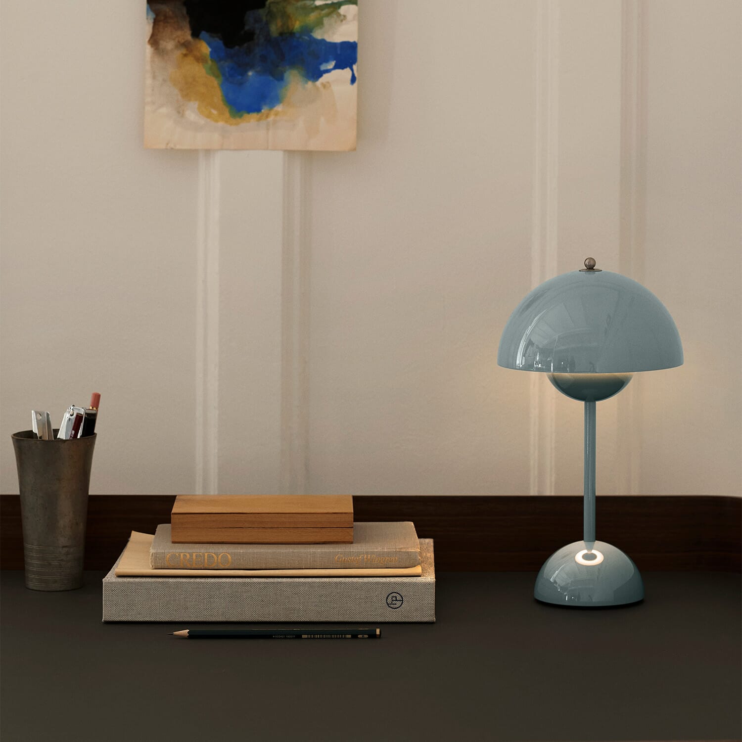 Flowerpot VP9 Oppladbar Lampe  Stone Blue - Bilde 4
