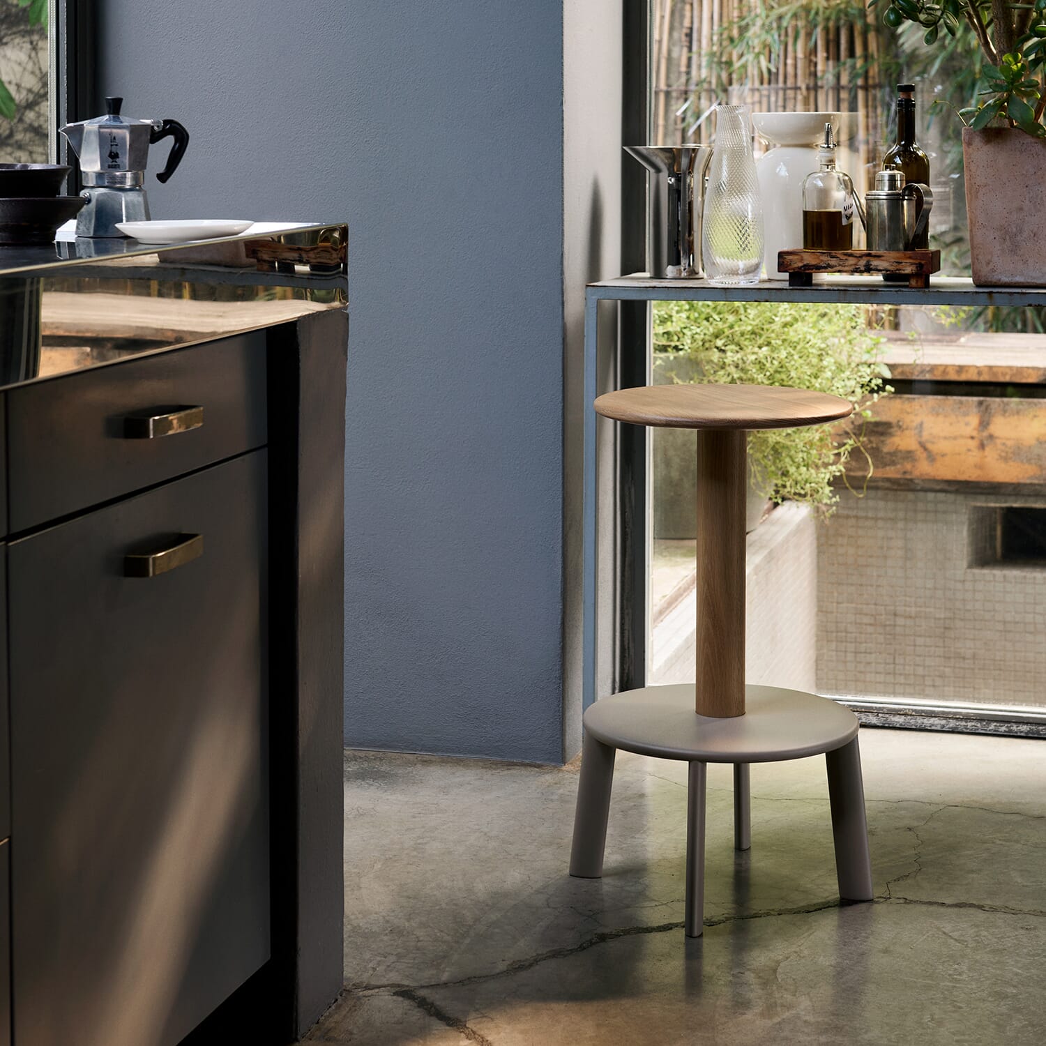Barstol Massif Oak/Grey Beige - Bilde 4