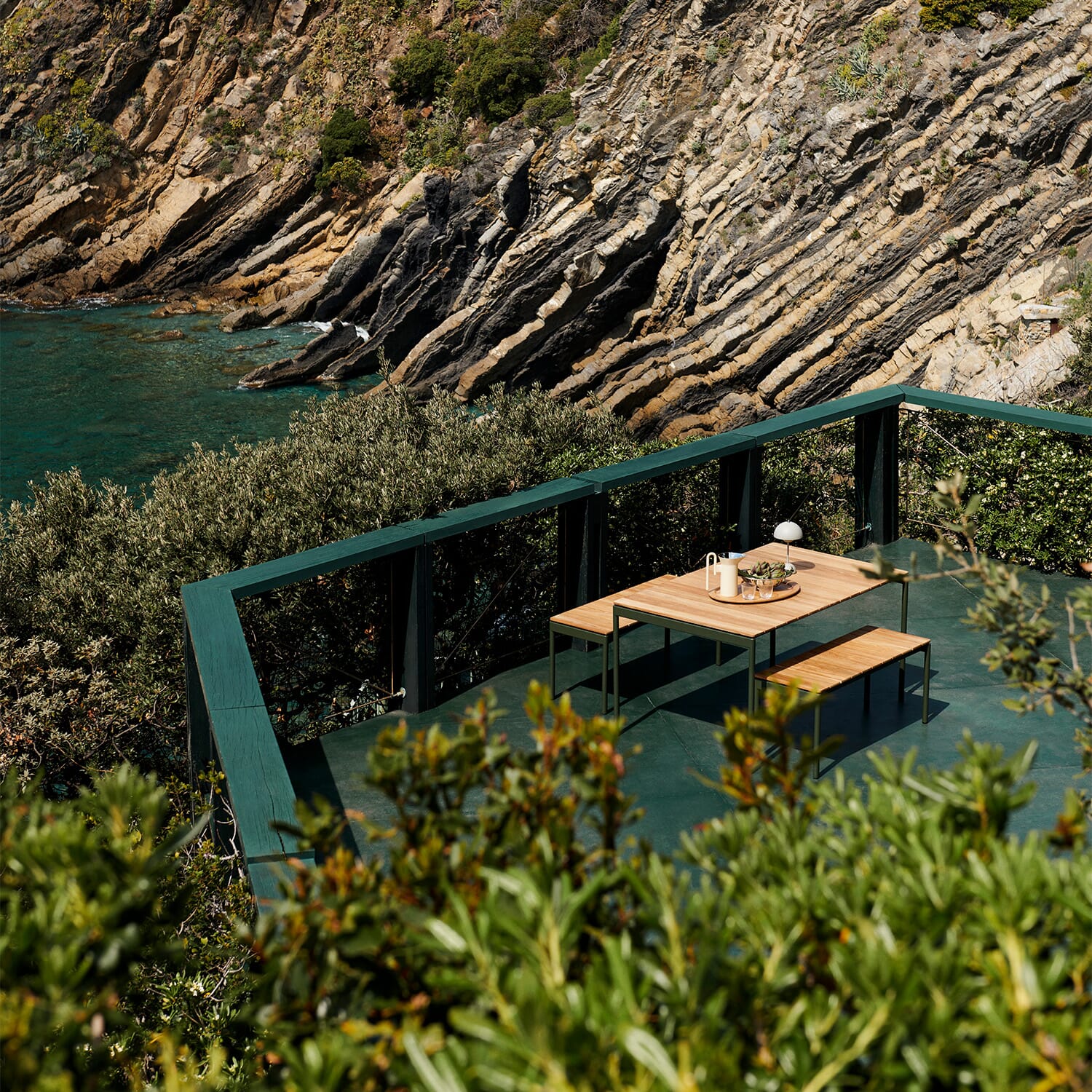 Ville Outdoor Bench AV28 Bronze Green - Bilde 2