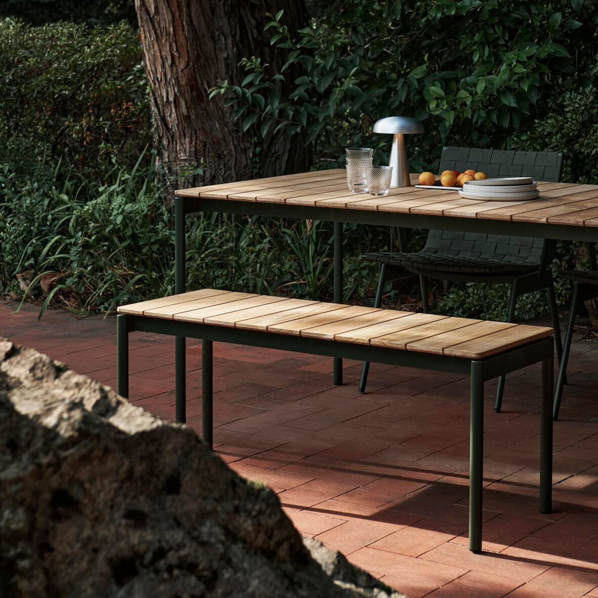 Ville Outdoor Bench AV27 Bronze Green - Bilde 2