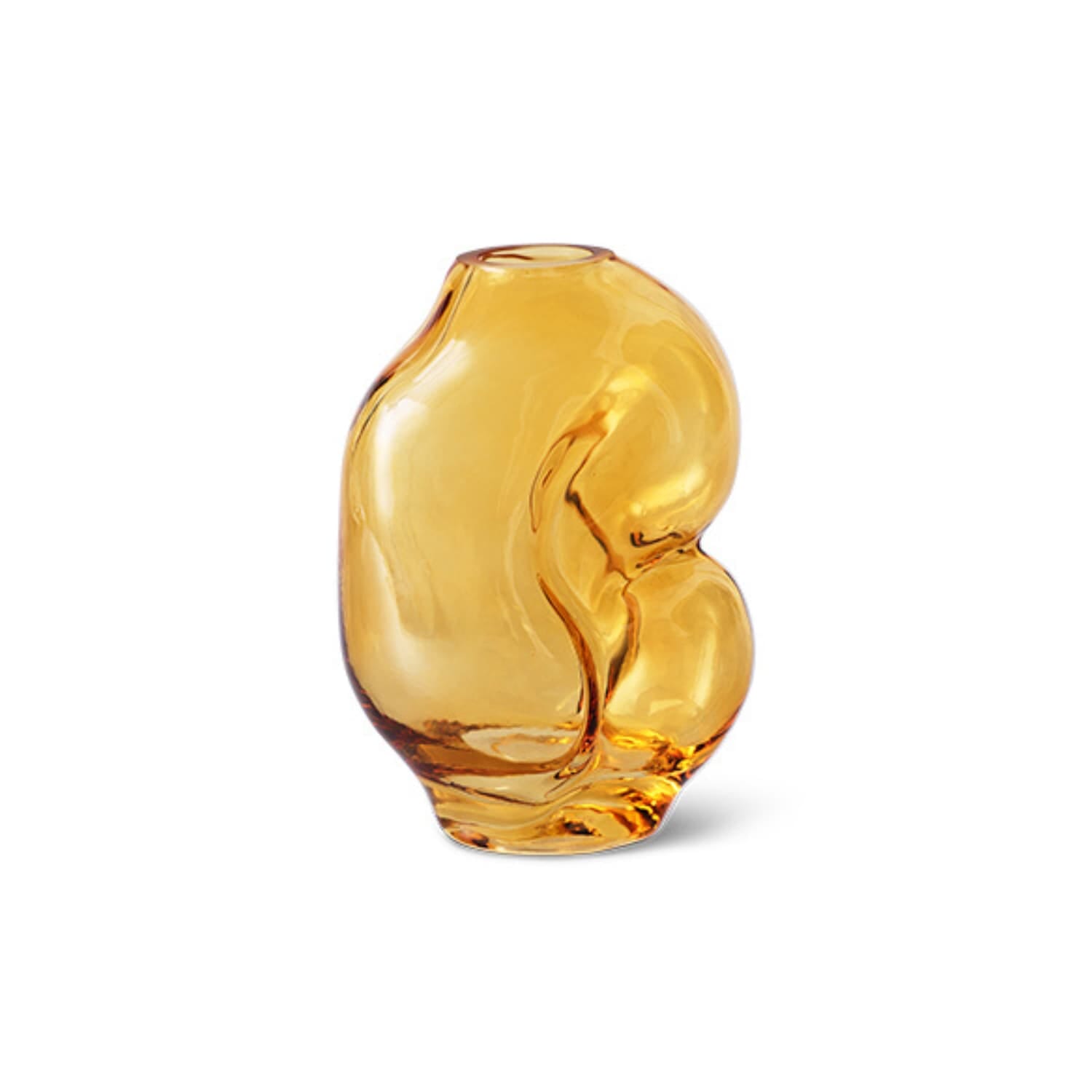 Gleam glass small vase, amber - Bilde 2