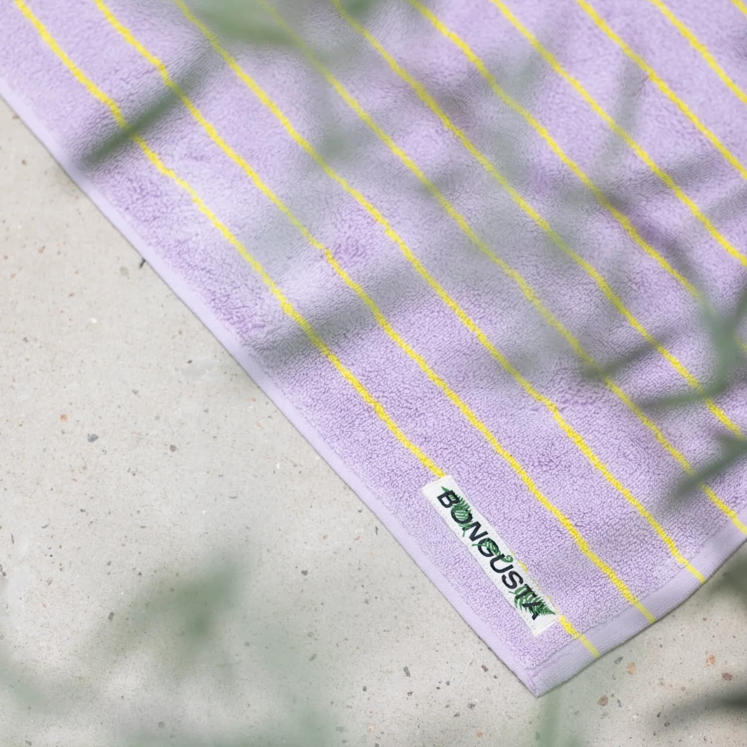 Badematte Lilac & Neon Yellow 50x80