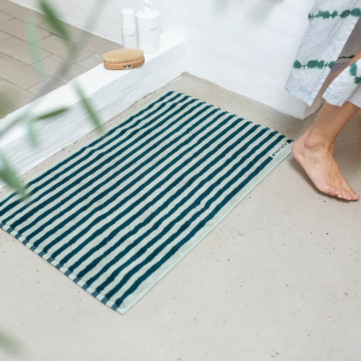 Badematte Sea Foam & Deep Teal 50x80