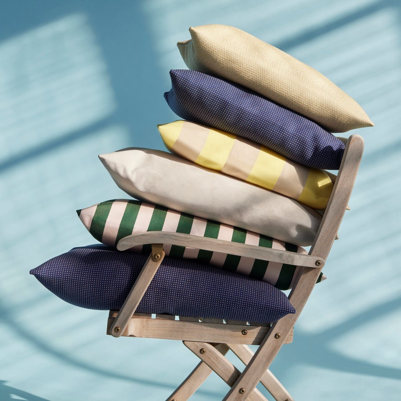 Barriere Utendørspute Lemon/Sand Stripe 60x50 - Bilde 7