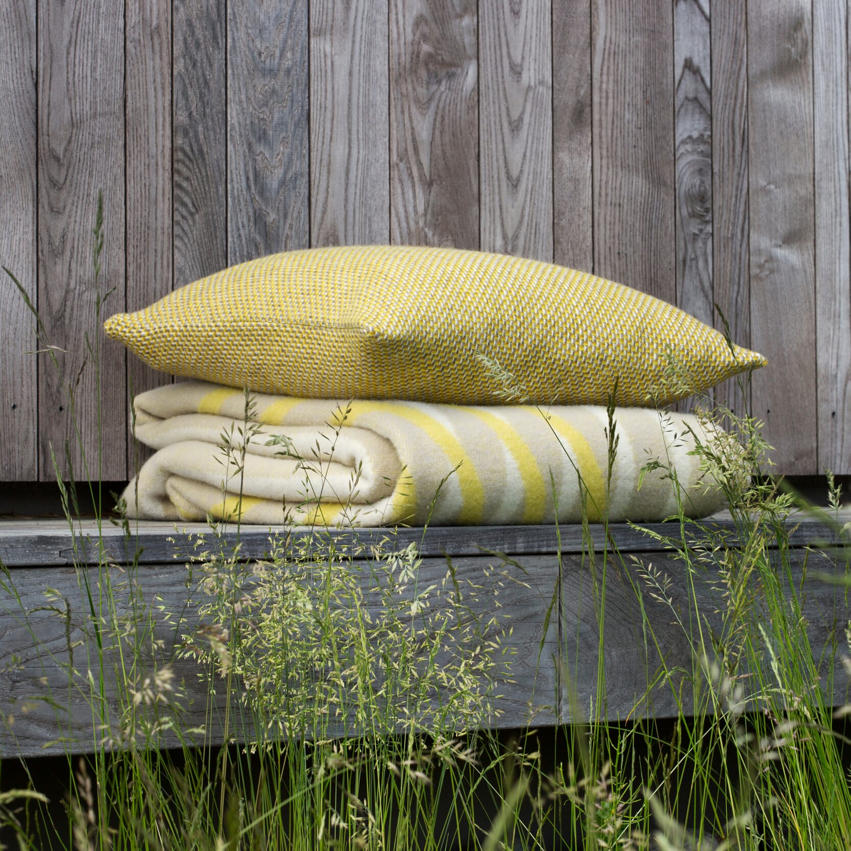 Ullpledd Bislett Lemon - Bilde 6