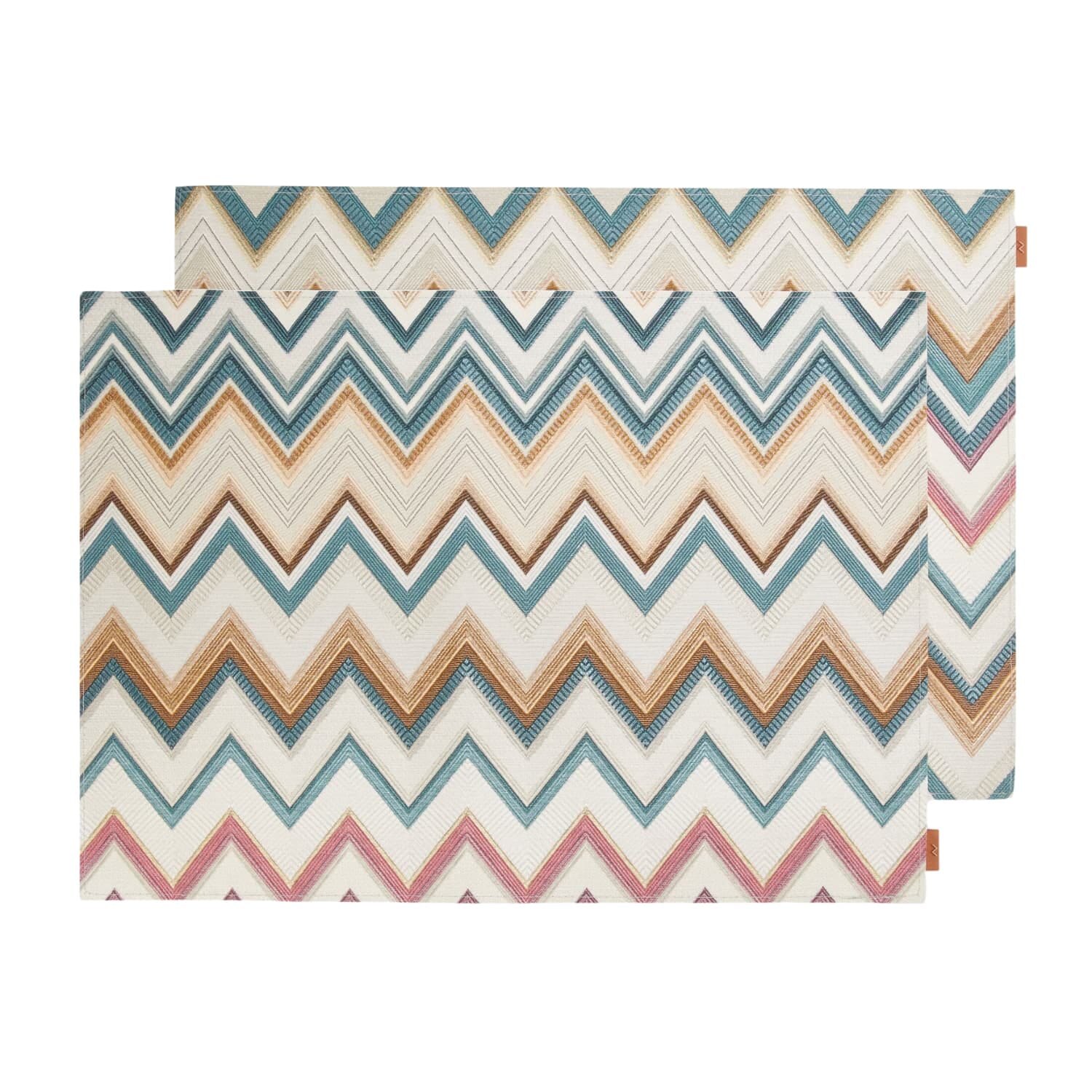 2 stk | Bordbrikke Happy Zigzag