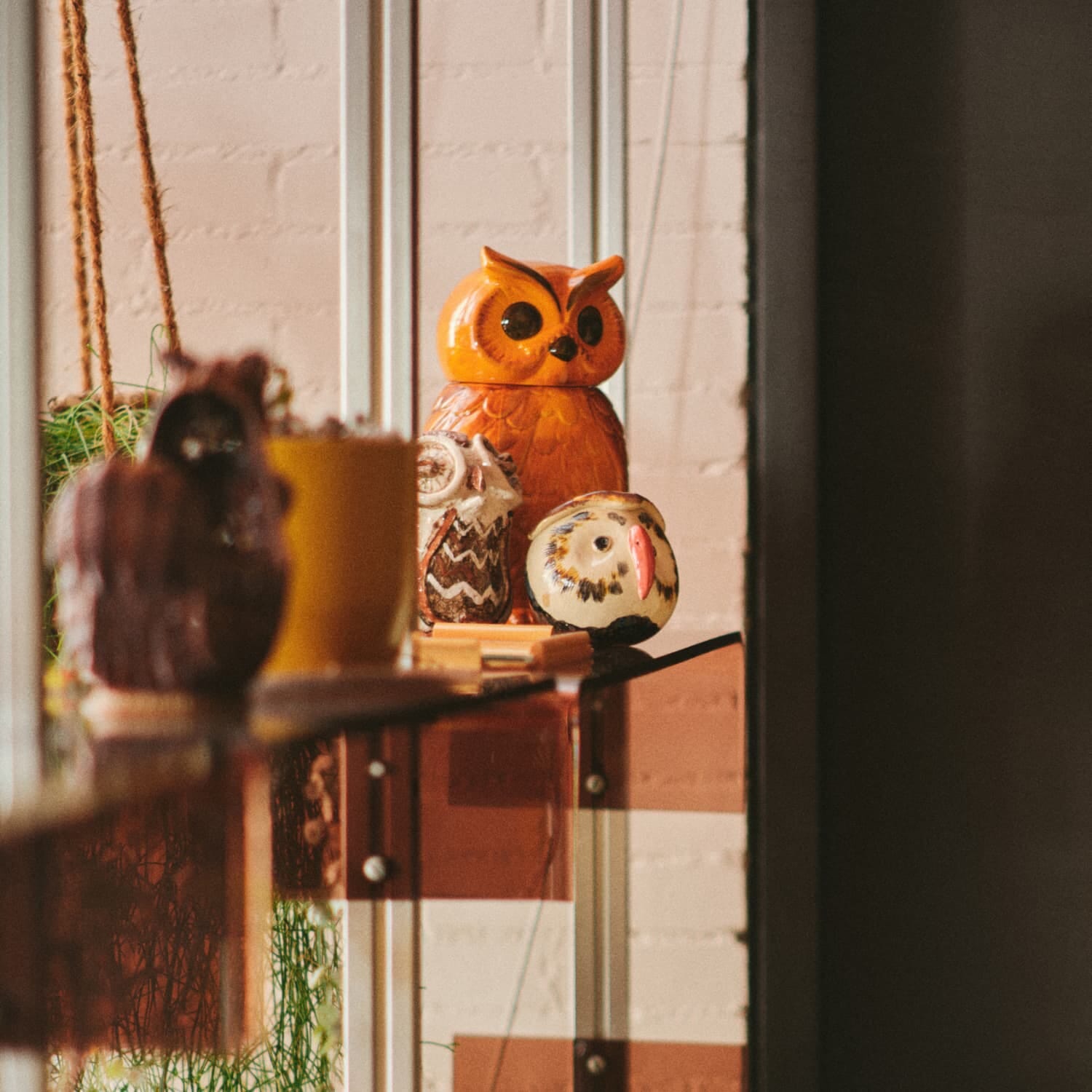 Ceramic owl jar tangerine - Bilde 6
