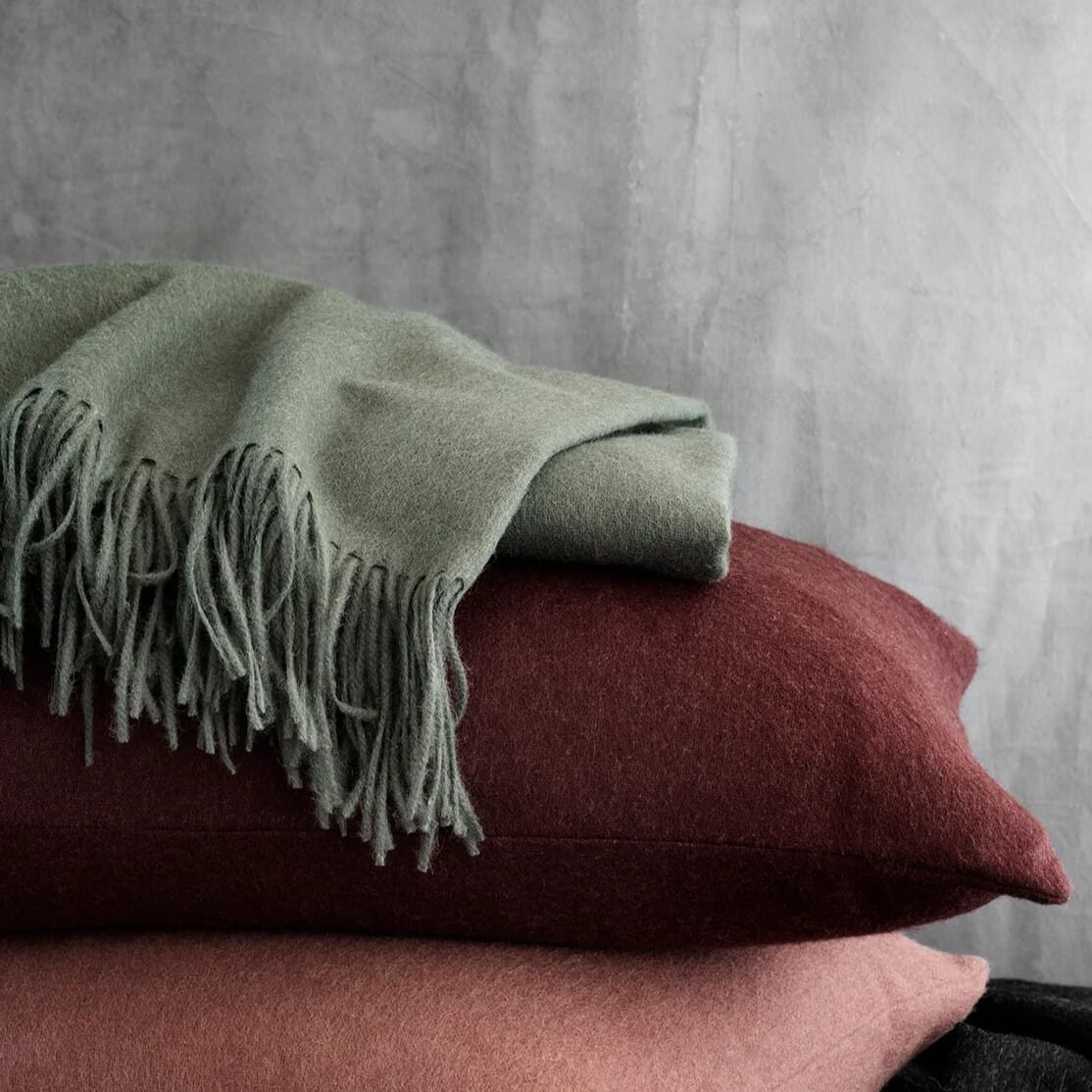 Alpakkapledd  Classic Botanic Green - Bilde 2