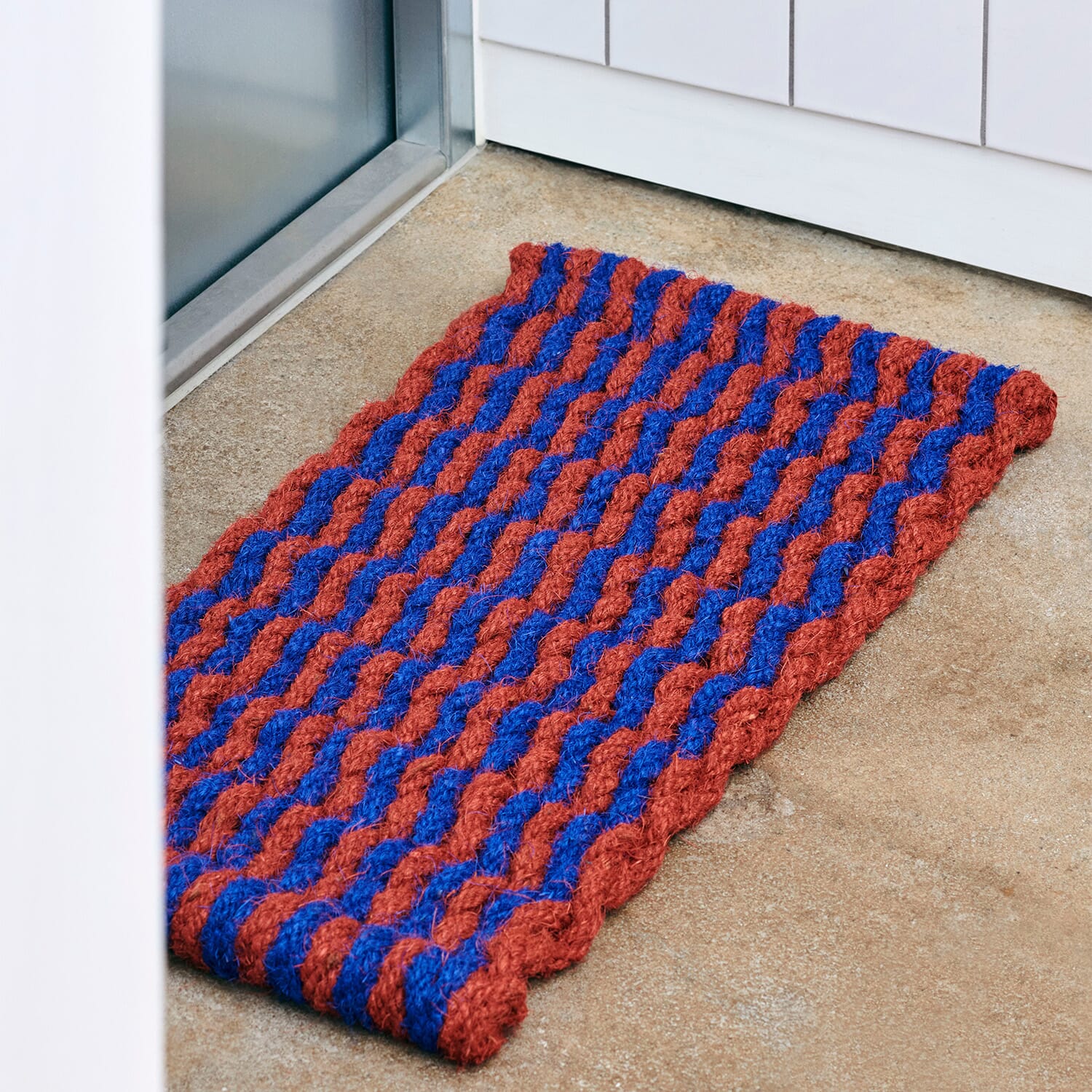 Dørmatte Coco Brown and Navy 40x80 - Hovedbilde