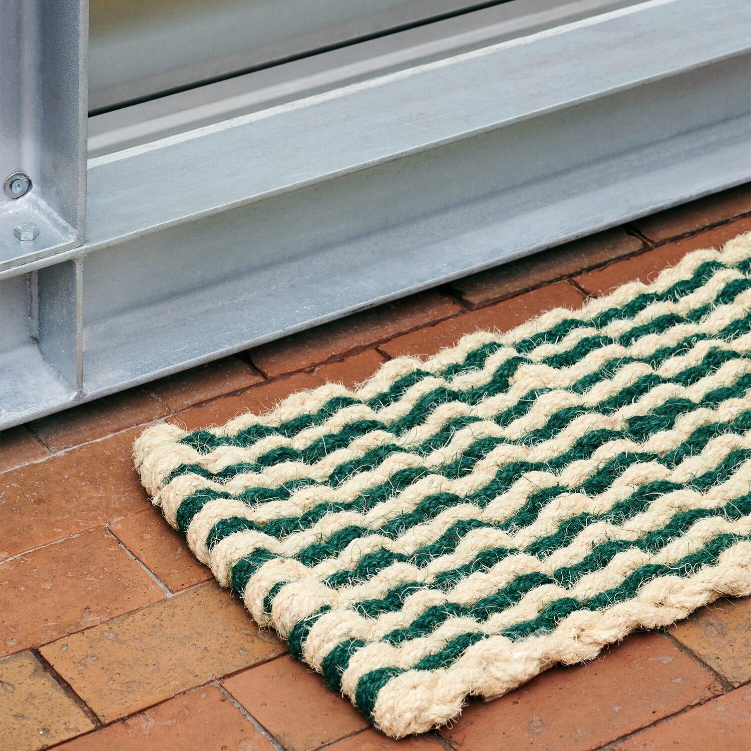Dørmatte Coco Dark Green and White 40x80 - Bilde 2