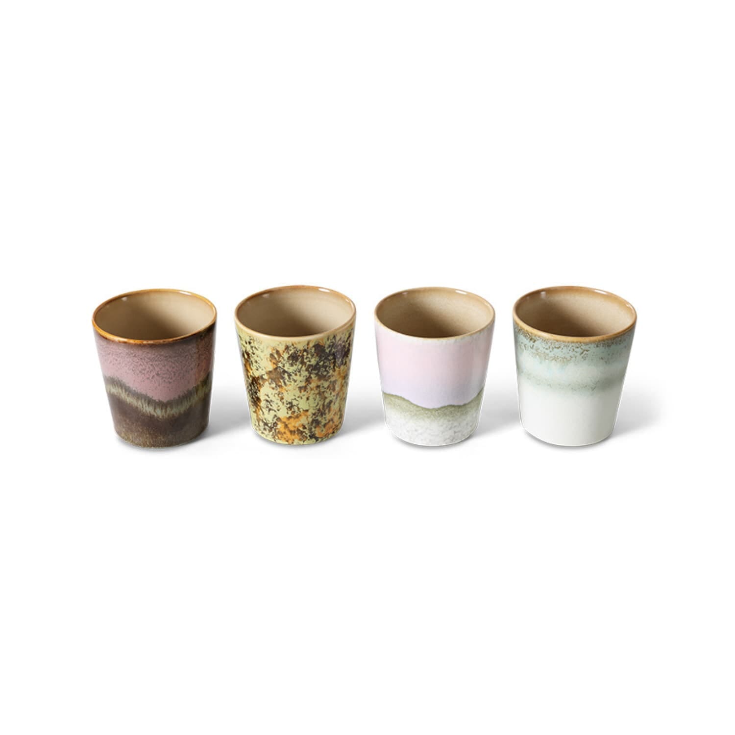 70s ceramics: coffee mugs, serendipity (set of 4) - Bilde 4