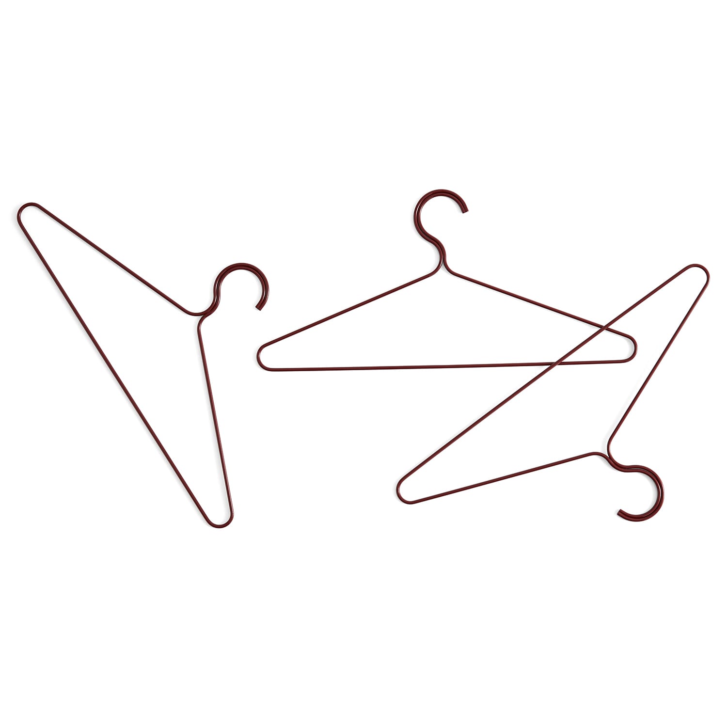 Henger Colour sett av 3 Maroon Red - Bilde 2