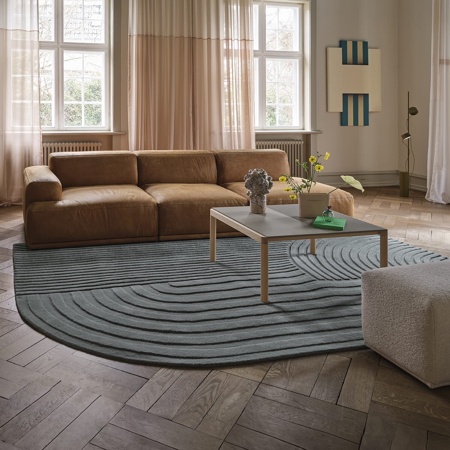 Gulvteppe Relevo Dark Green - Bilde 2