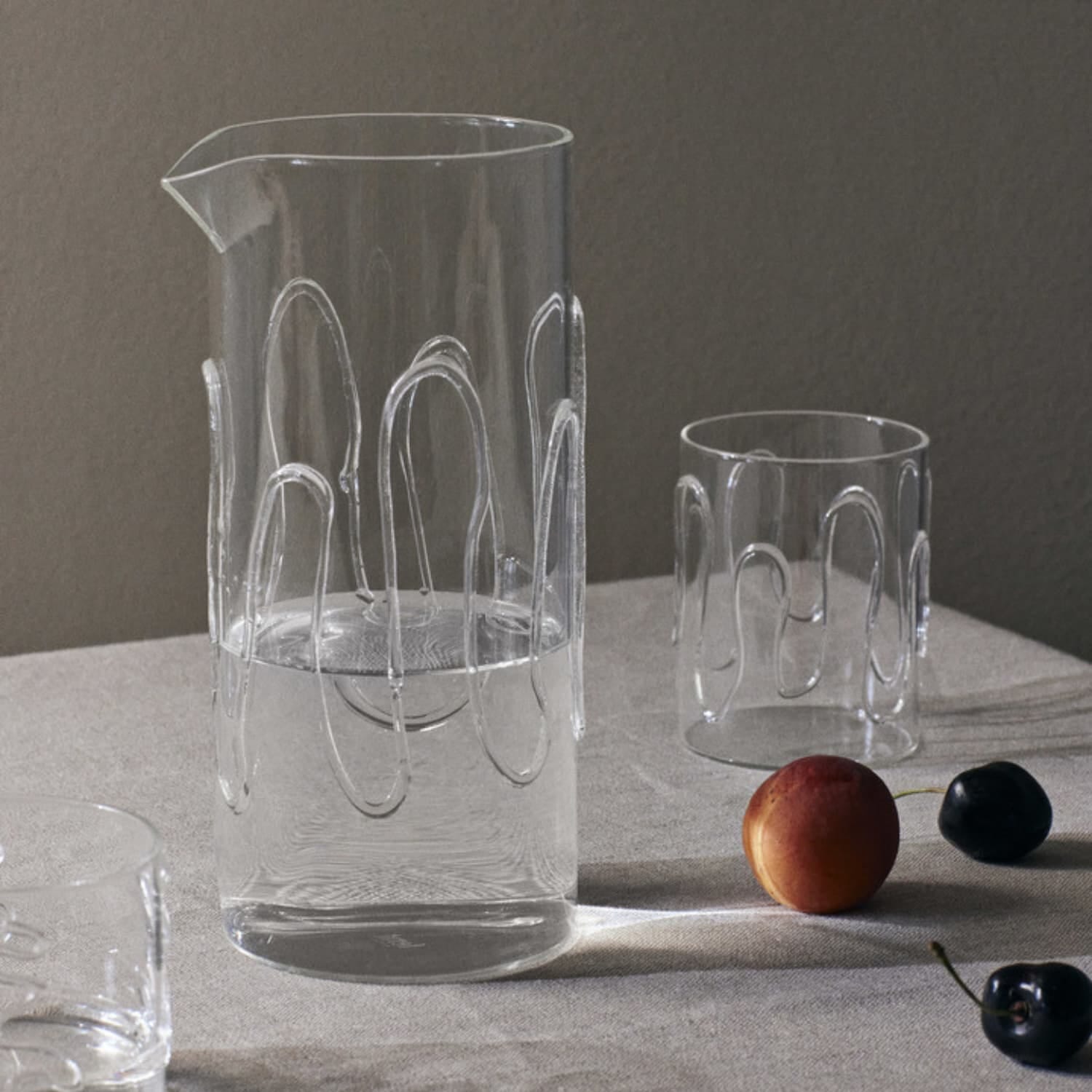 2 stk | Doodle Glass Tall Clear - Bilde 3