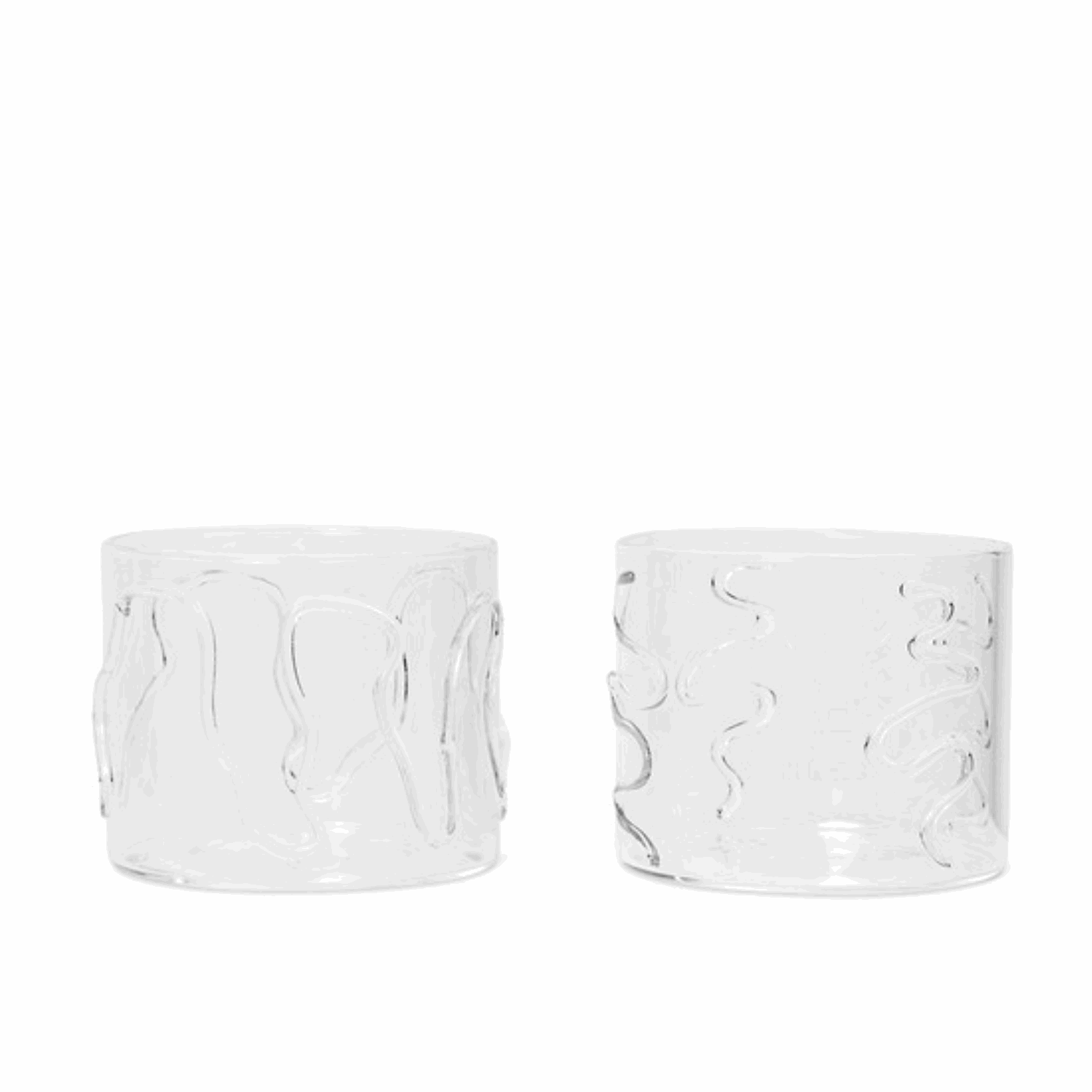 2 stk | Doodle Glass Low Clear - Hovedbilde