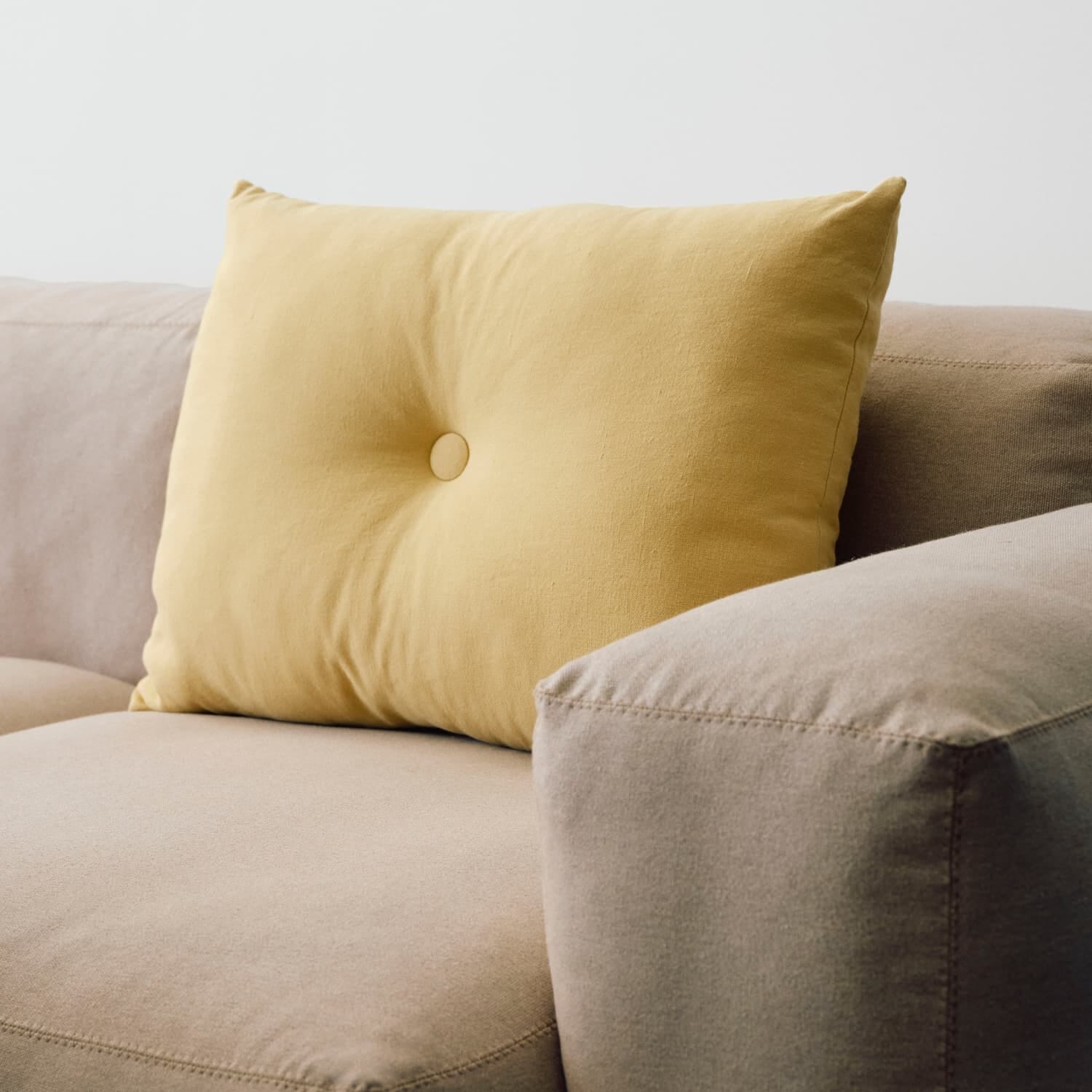 Dot Pute Linen Soft Yellow