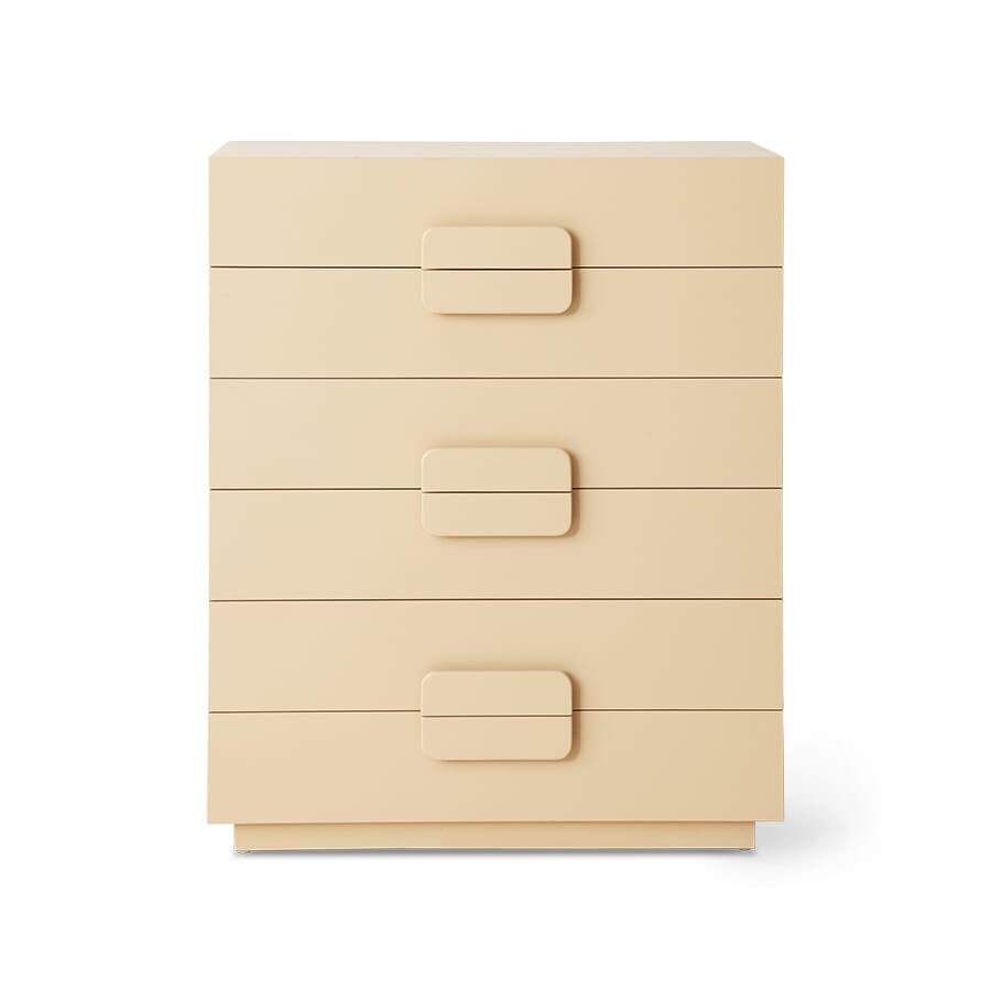 Spacious drawer cabinet cream - Hovedbilde