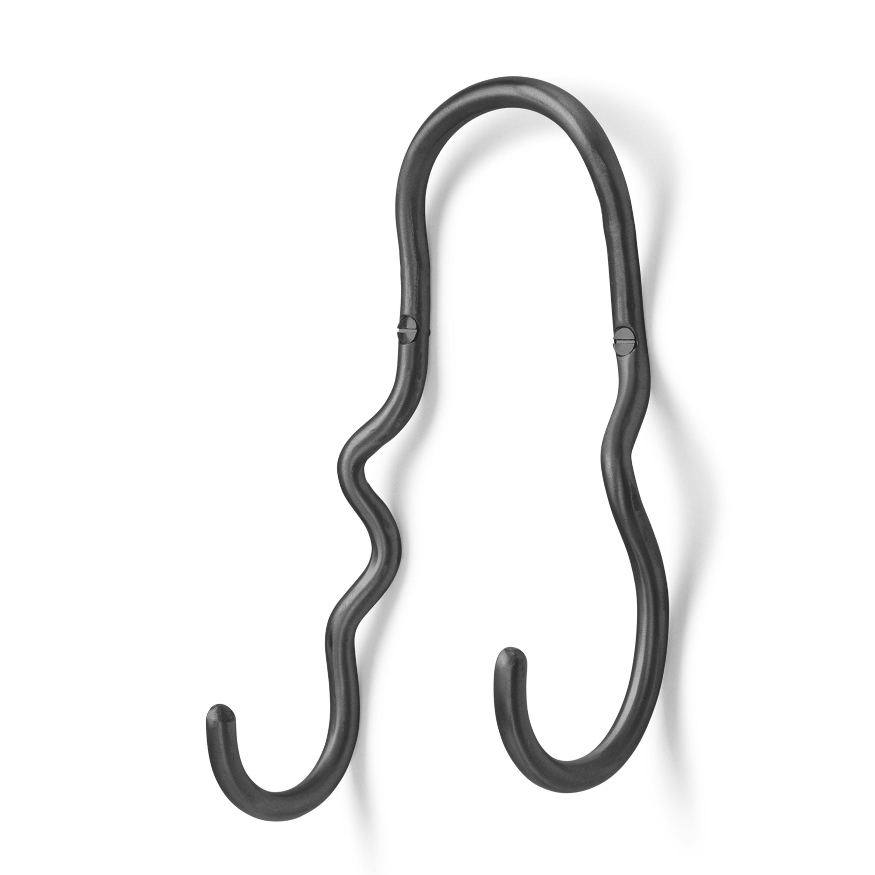 Dobbel Knagg Curvature Svart