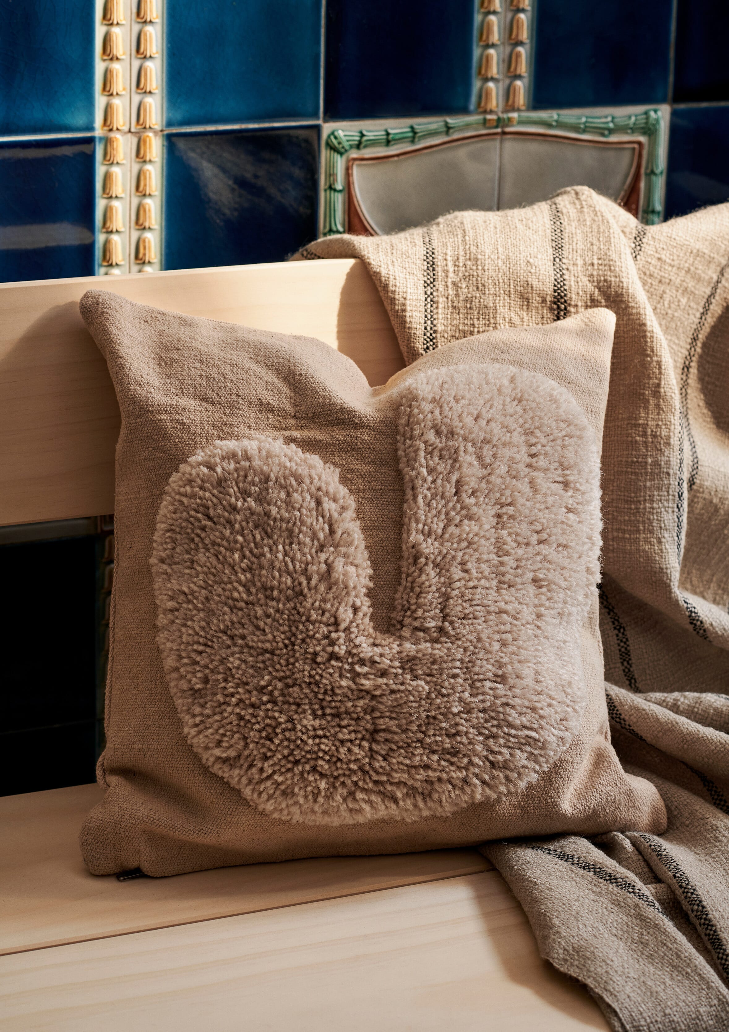 Pute Lay Sand/Off-White 50x50 - Bilde 2