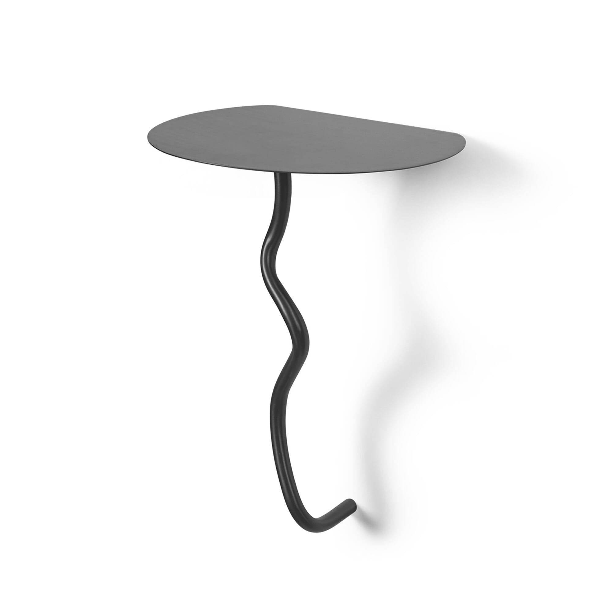 Curvature veggbord Svart Messing - Hovedbilde