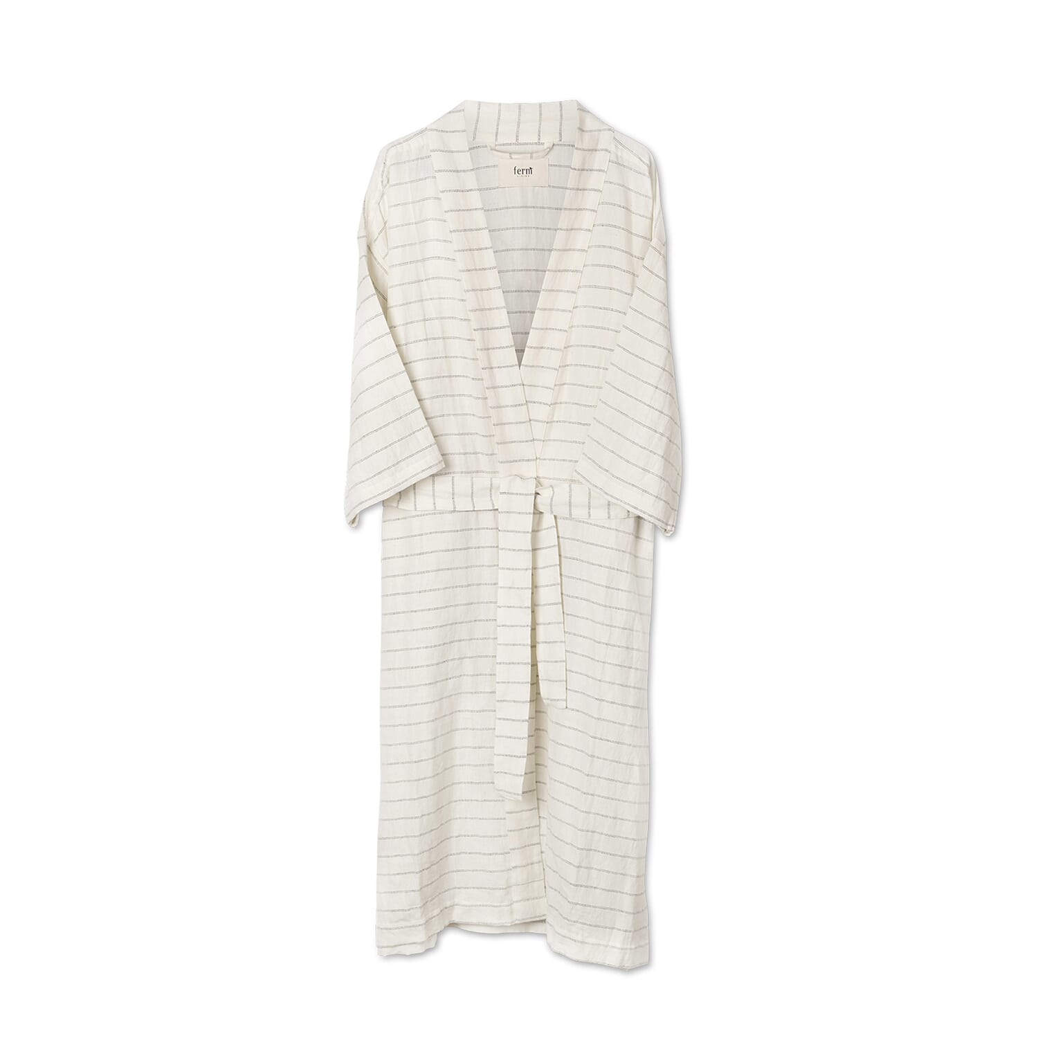 Morgenkåpe Field Off-White/Chocolate - Bilde 4