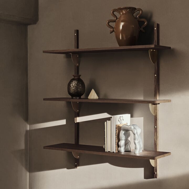 Hylle Sector Triple/Wide Smoked Oak/Brass L:87 - Bilde 2