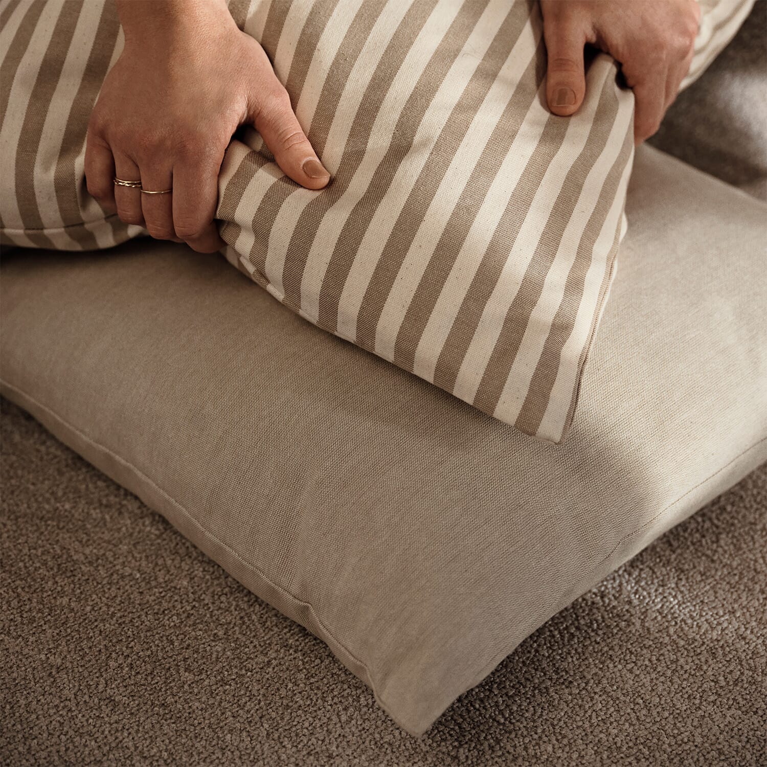 Utendørspute Strand Sand/Off-white - Bilde 2