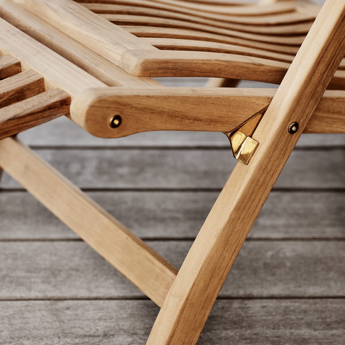 Steamer Deck Chair Teak - Bilde 3