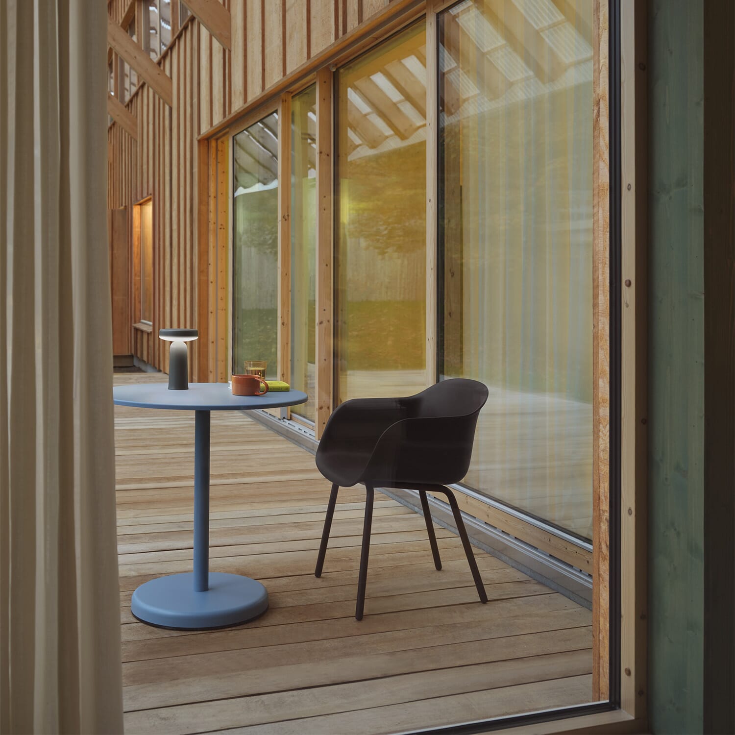 Fiber Outdoor Armchair - Anthracite Black - Bilde 2
