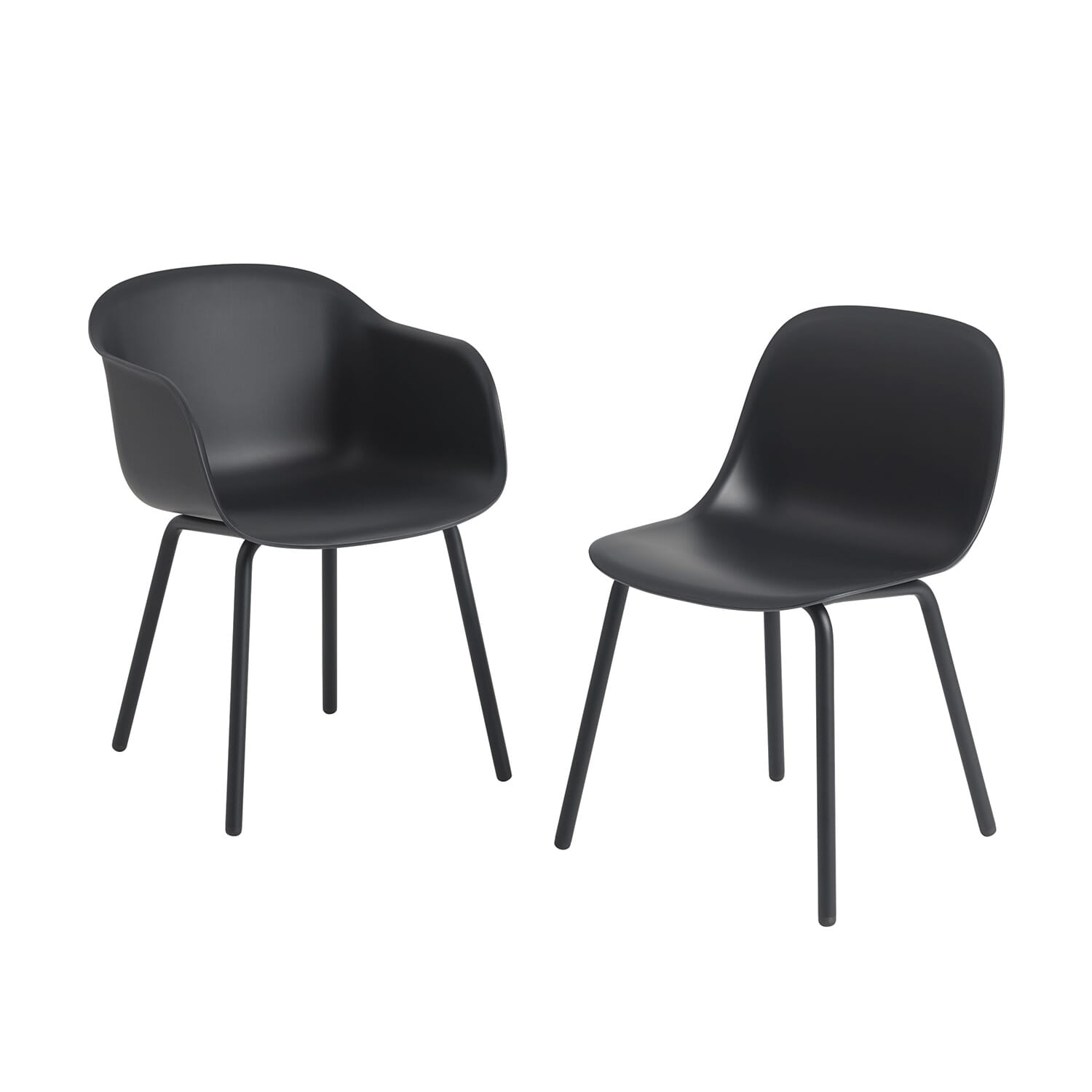 Fiber Outdoor Side Chair - Anthracite Black - Bilde 2