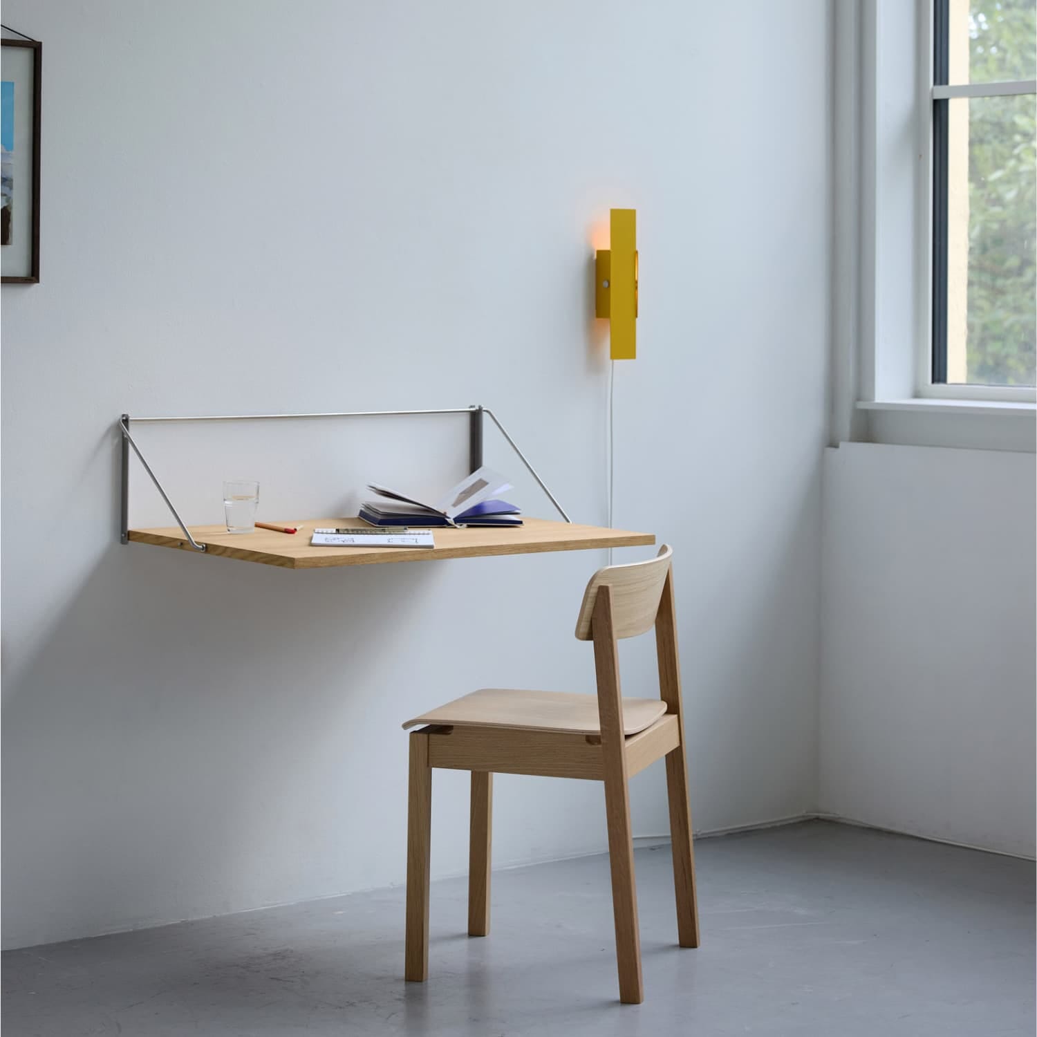 Foldbart Skrivebord Eik