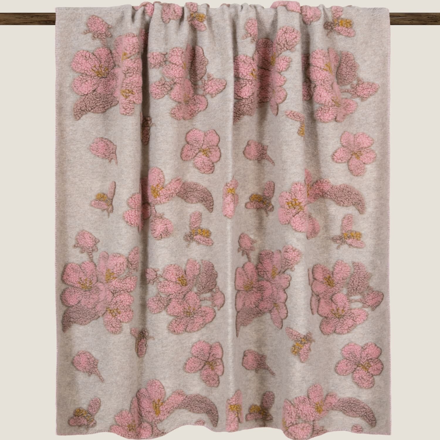 Ullpledd Magnolia 150x190 cm