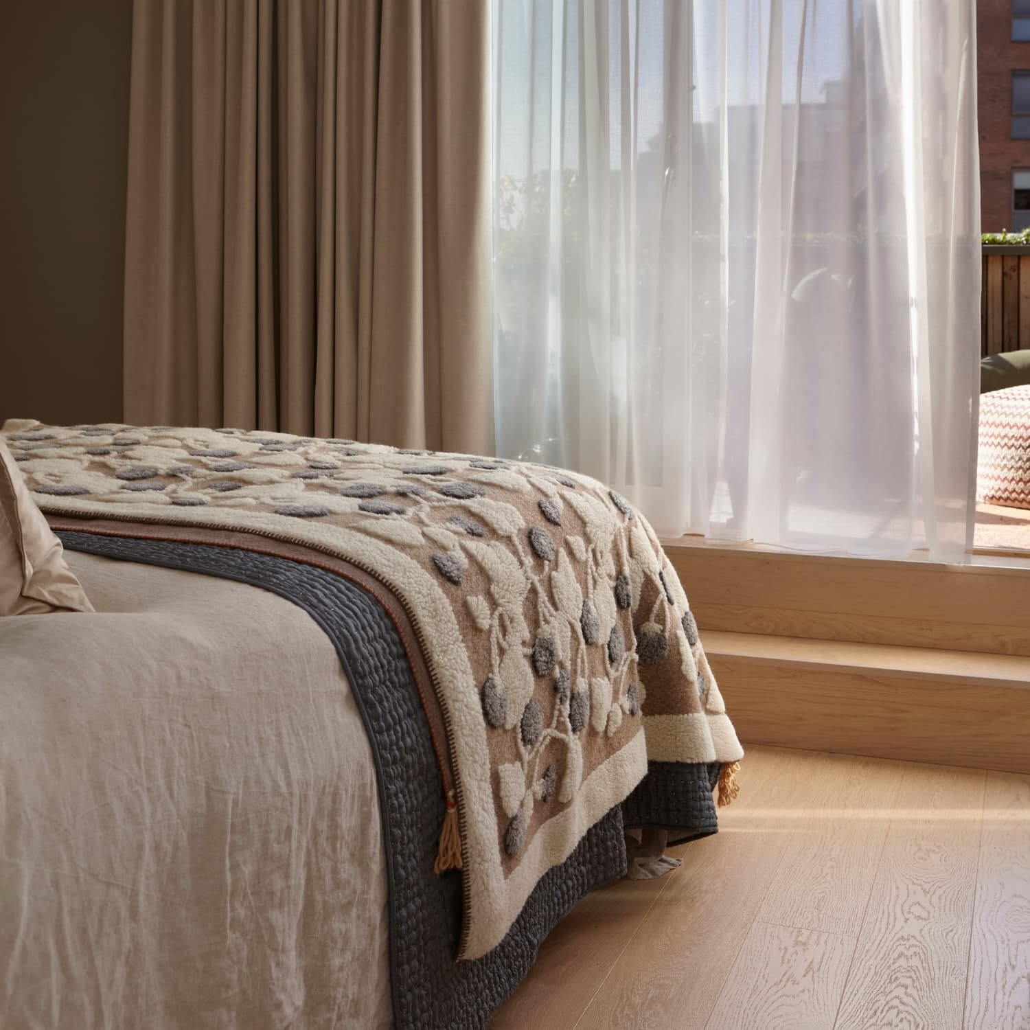 Ullpledd Melodia Grigio 150x190 cm