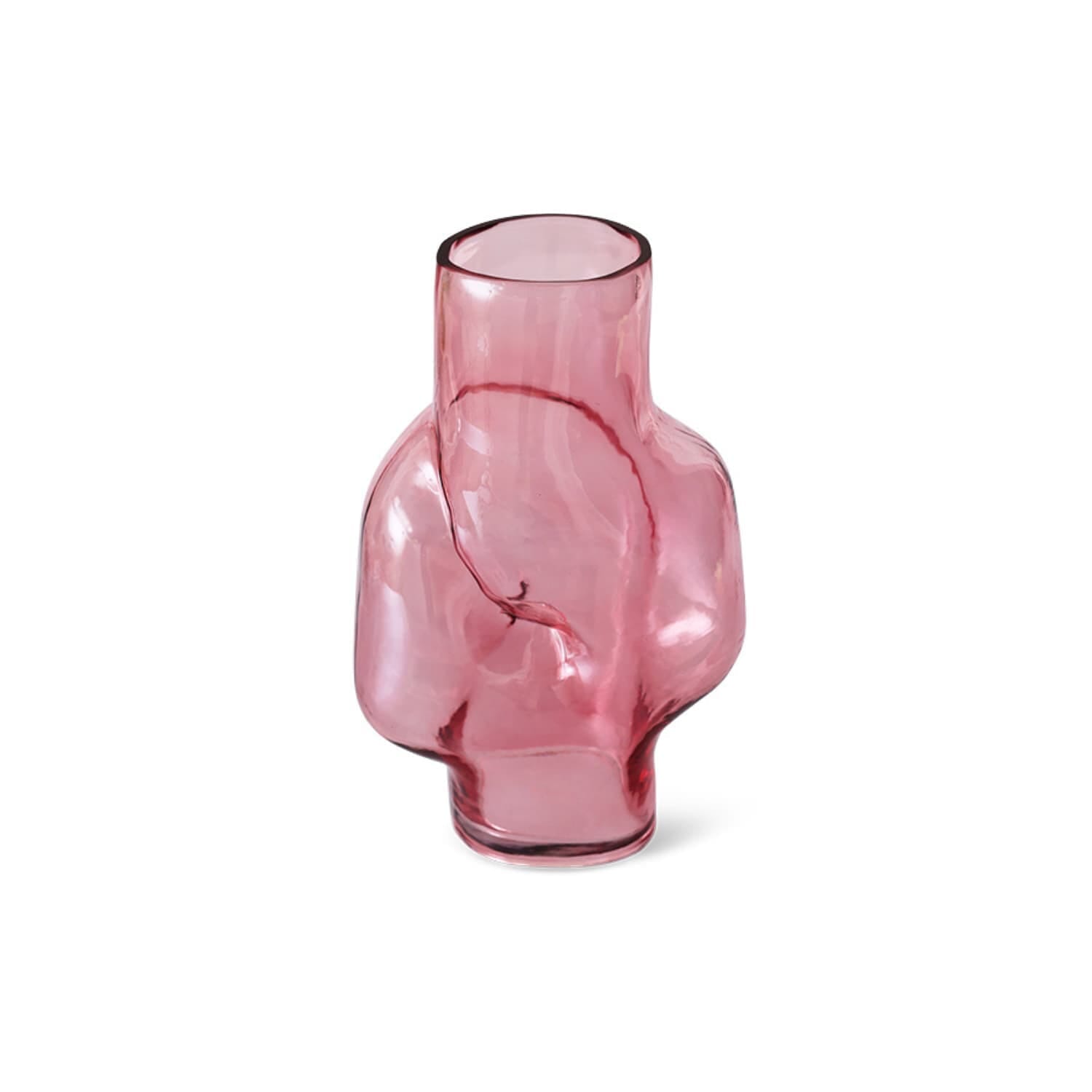 Gleam glass high vase, rose - Bilde 2