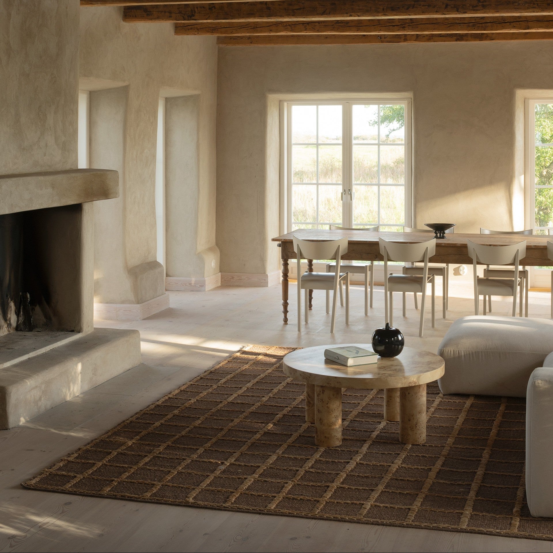 Gulvteppe Strata Braided Jute Brown