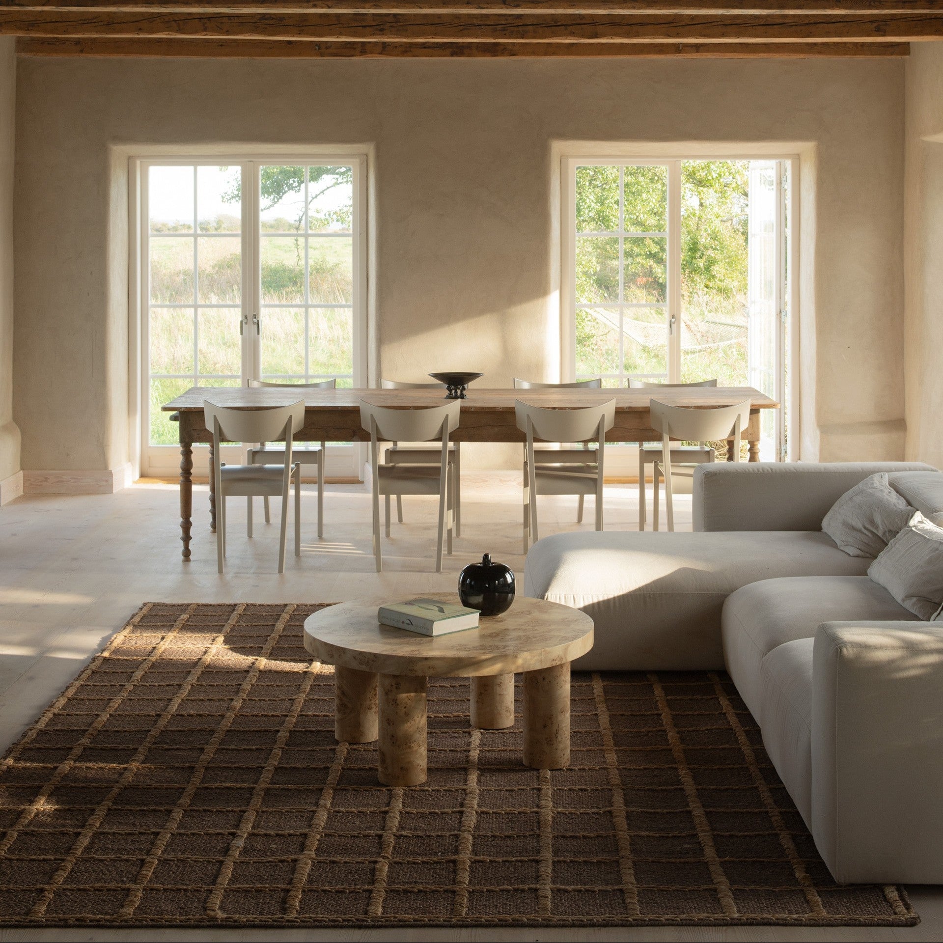 Gulvteppe Strata Braided Jute Brown