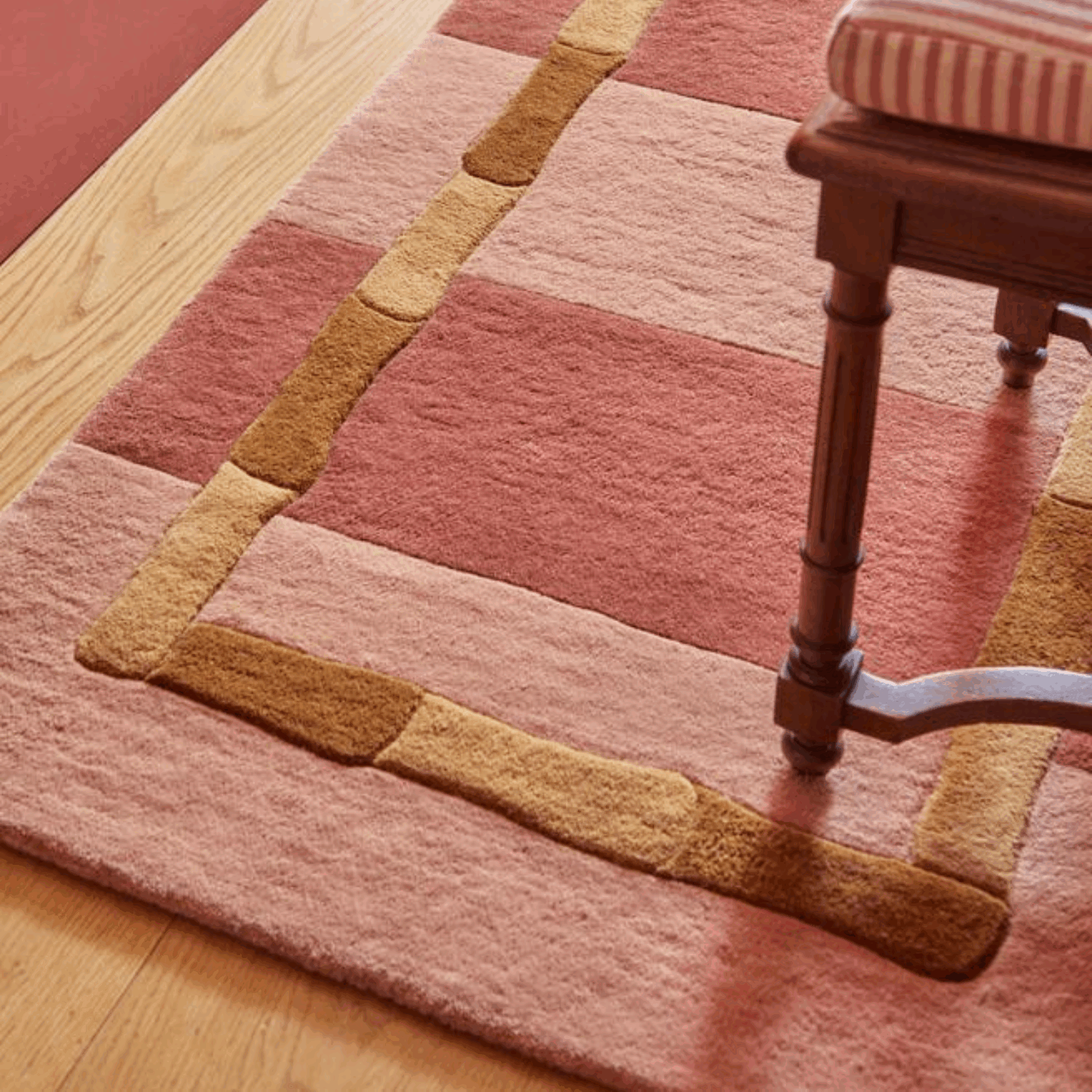 Gulvteppe Alice Crawley Bamboo Stripe Terracotta - Bilde 2