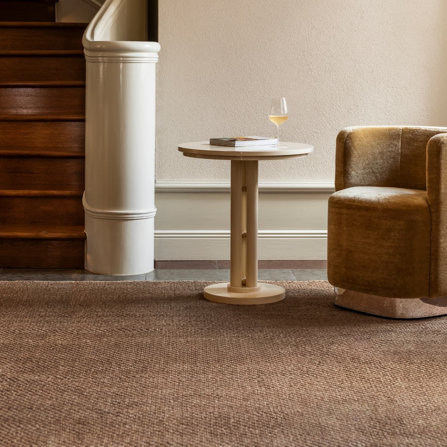 Gulvteppe Basket Weave Sisal Brown