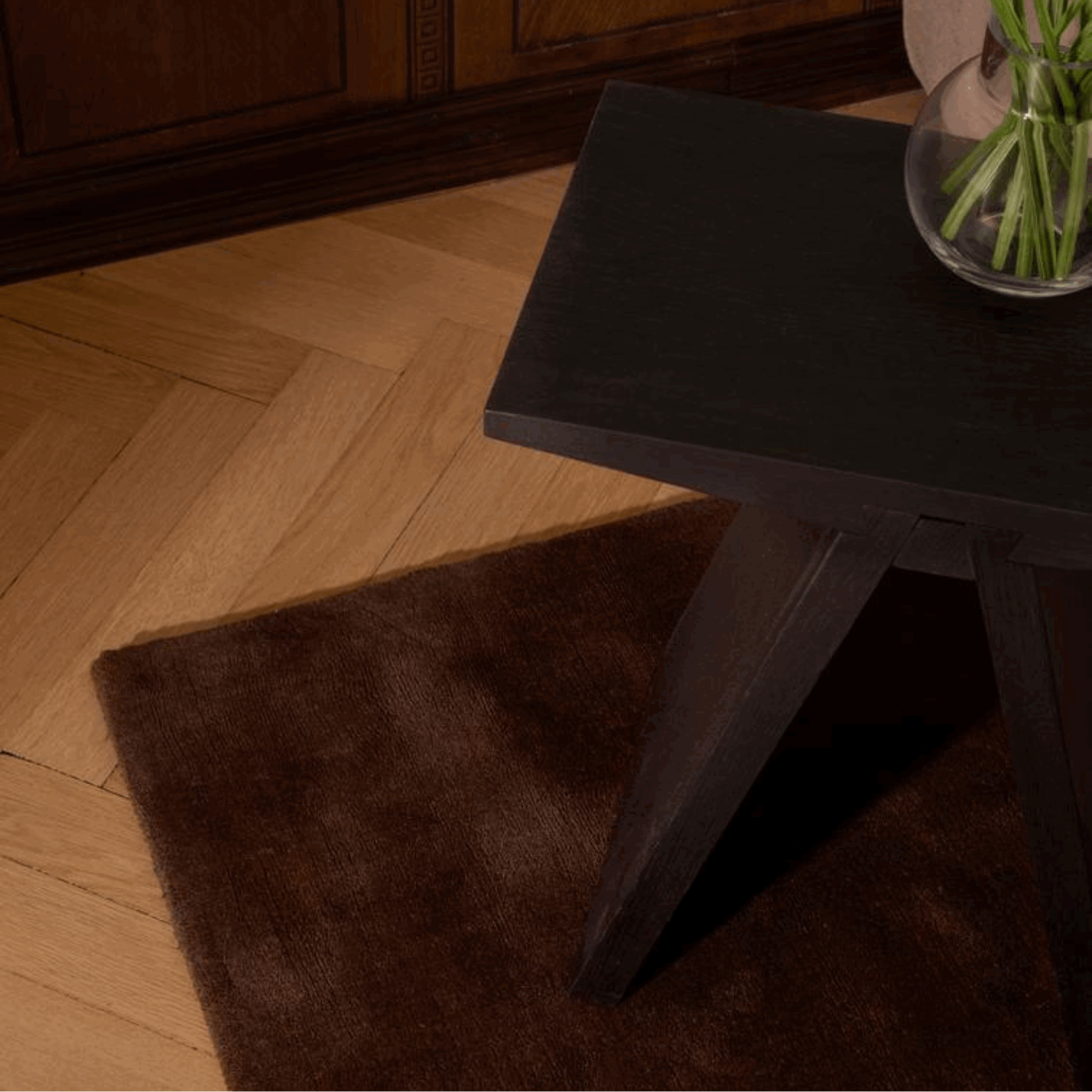Gulvteppe Solid Wool Chicory Coffee - Bilde 4