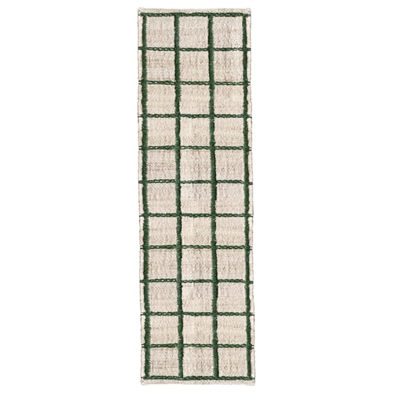 Gulvteppe Strata Braided Jute Green