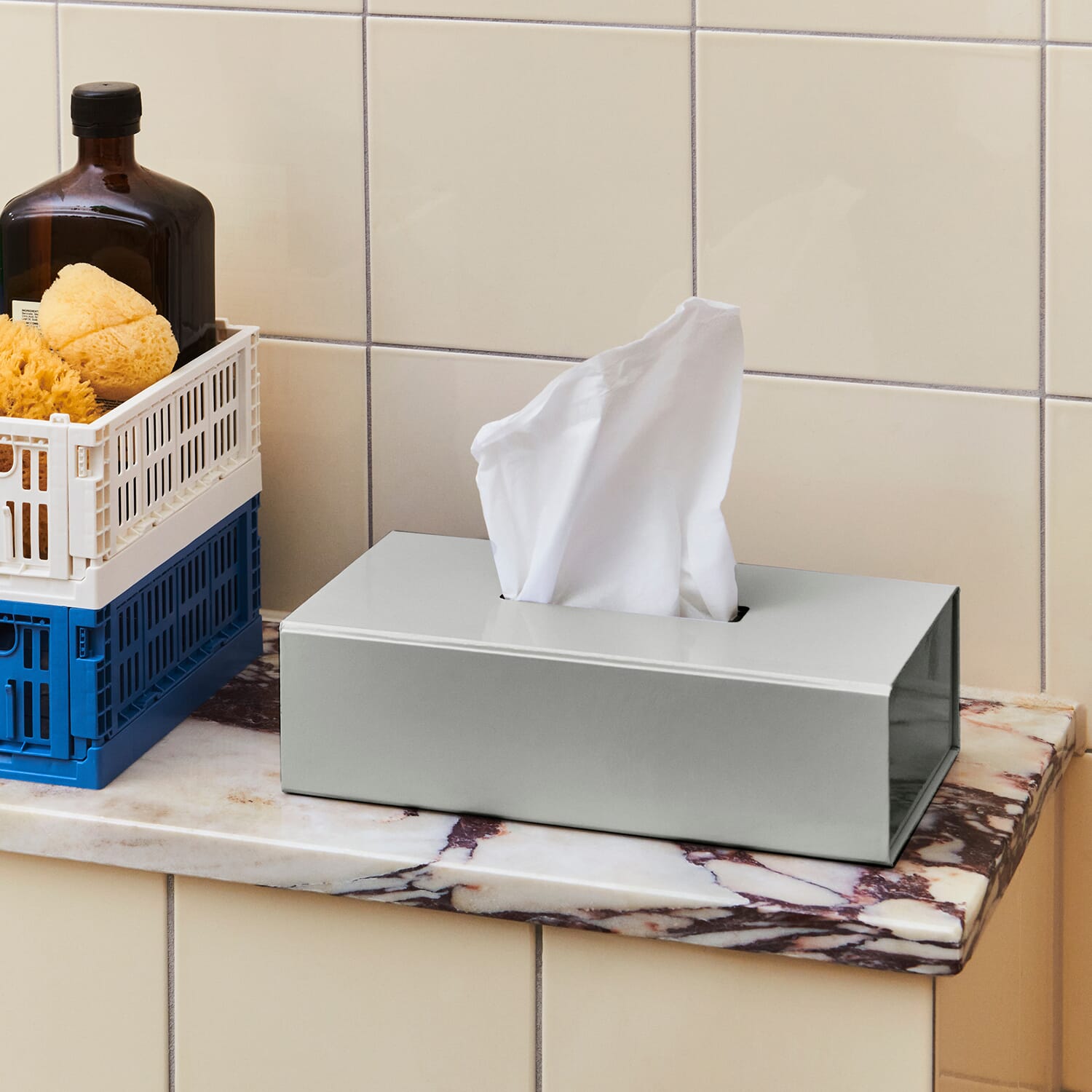 Boks til servietter Colour Storage Grey - Hovedbilde
