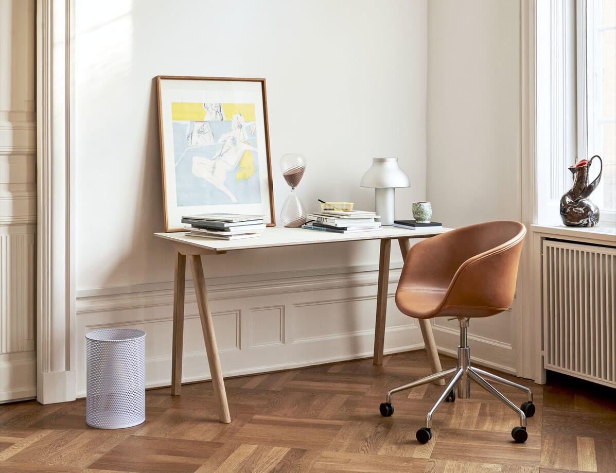 CPH 90 Skrivebord eik/linoleum