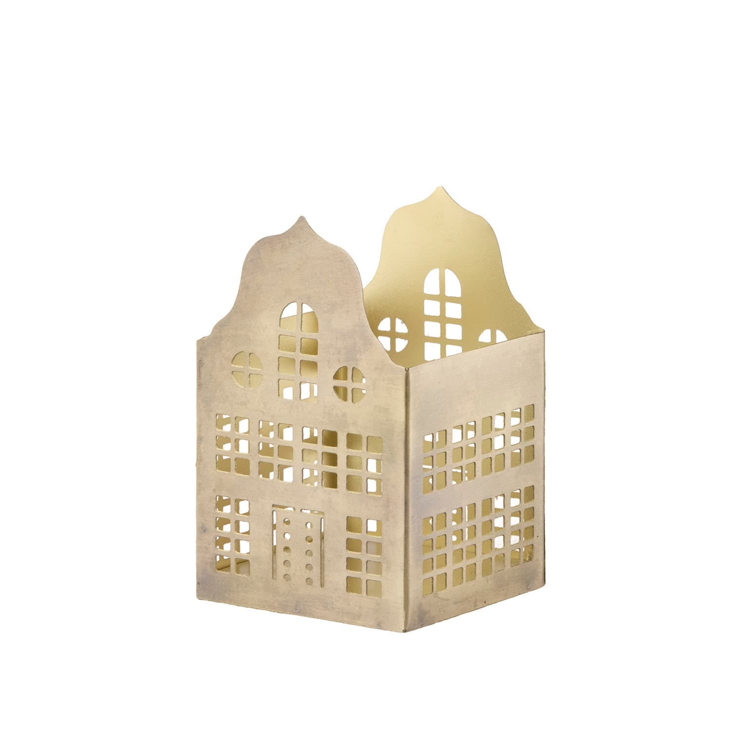 Lysestake Brownstone H13cm Golden