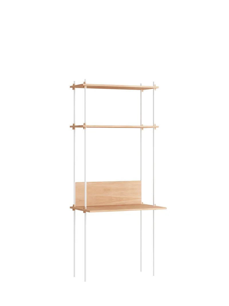 Moebe hylle med skrivebord 200x86