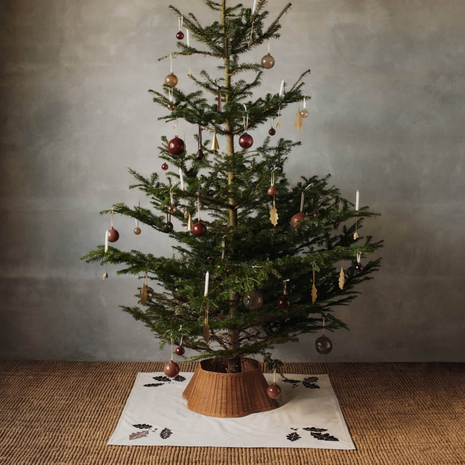 Juletrefot Drape Natur