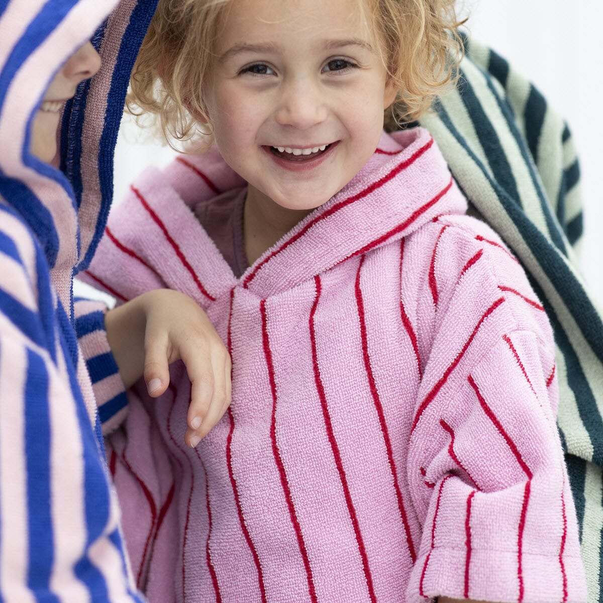Badehåndkle Poncho Kids Baby Pink & Ski Patrol