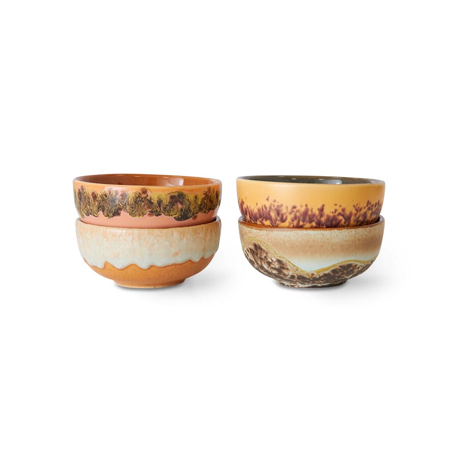 70s ceramics: XS bowls marine (set of 4) - Hovedbilde