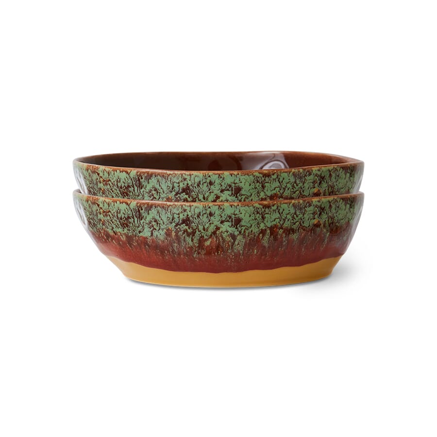 70s ceramics: pasta bowls cove (set of 2) - Hovedbilde