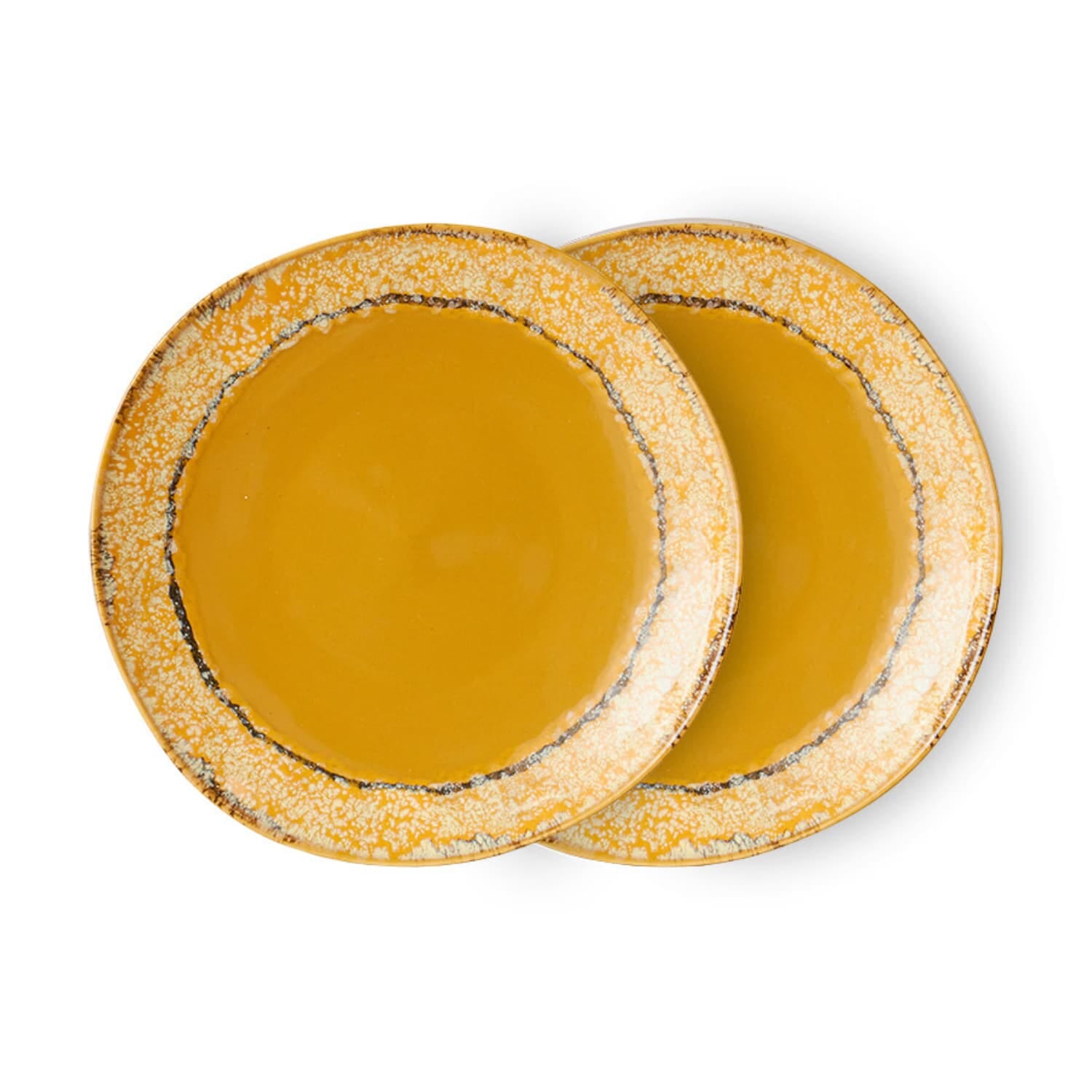 70s ceramics: side plates paradise (set of 2) - Hovedbilde