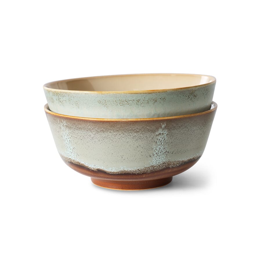 70s ceramics: ramen bowl, verge (set of 2) - Hovedbilde